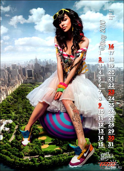 Vikki Blows Calendar 2010. Tatoo Energy