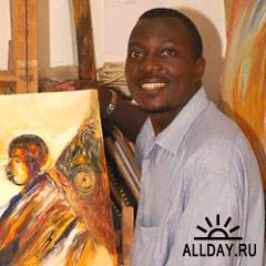 Современный африканский художник-живописец Paulo Akiiki