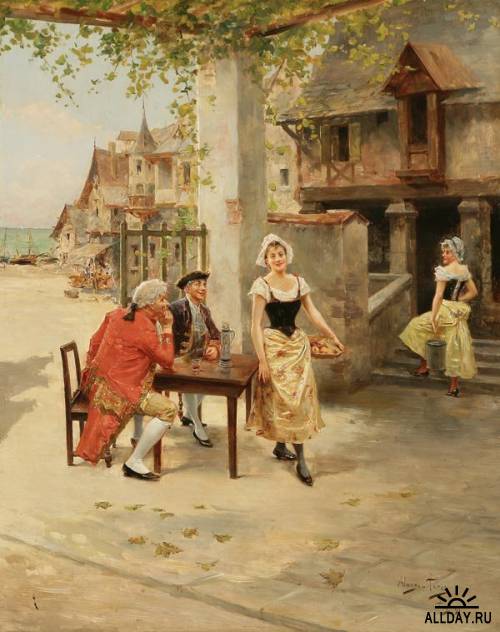 Испанский художник Mariano Alonso-Perez (1857-1930)