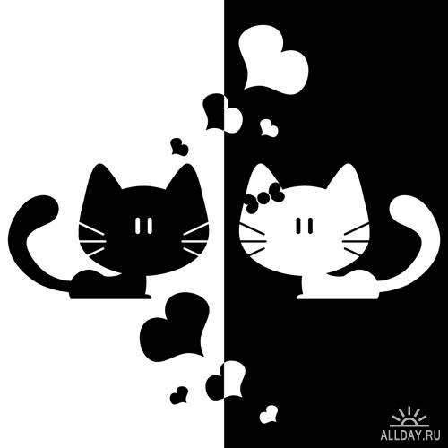 Чудесные котята #3 - Векторный клипарт
