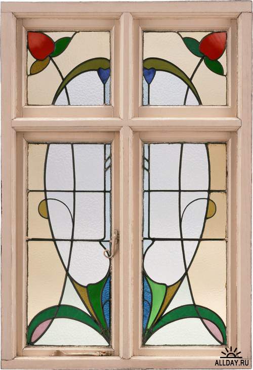 Stained-glass windows and blinds | Окна с витражами и жалюзи