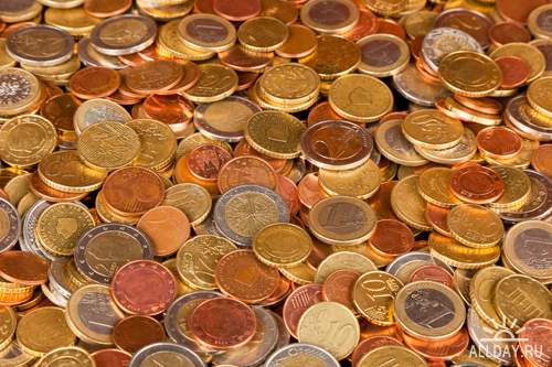 Деньги и монеты - Растровый клипарт | Money - UHQ Stock Photo