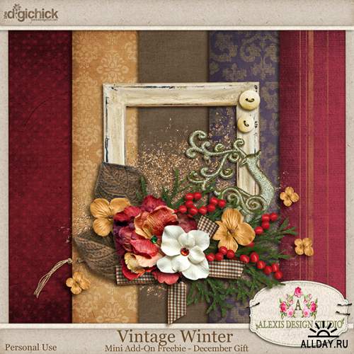 2 Мини скрап-набора: Holiday Blessings & Vintage Winter