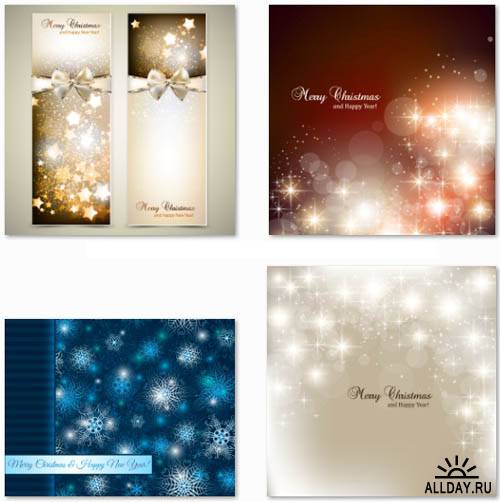 New Year's and Christmas Vector Collection vol.3