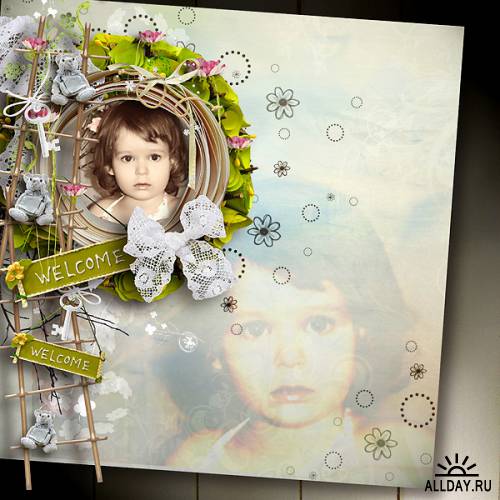 Scrap kit  Welcome To My Garden & ColorMadness