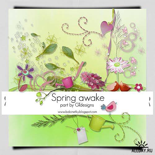 Скрап-набор - Spring awake - Часть 4