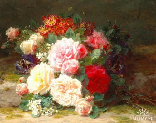 Бельгийский художник Jean-Baptiste Robie (1821-1910)