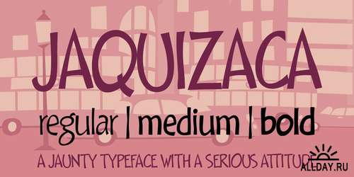 Jaquizaca Font Family - 3 Font $150