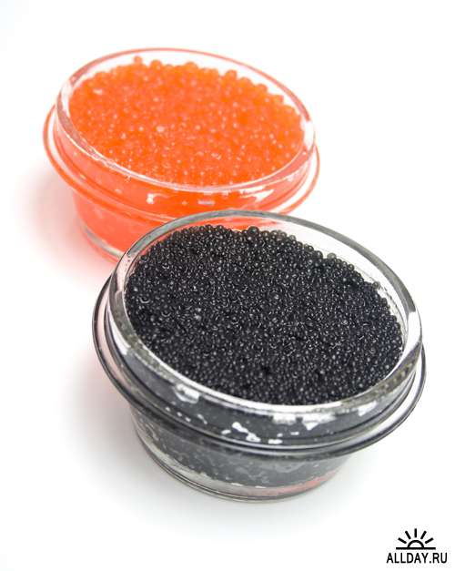 Икра - Растровый клипарт | Caviar on white - UHQ Stock Photo