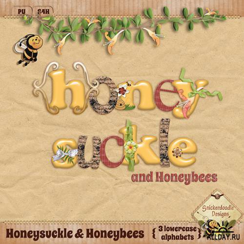 Скрап-набор - Honeysuckle & Honeybees