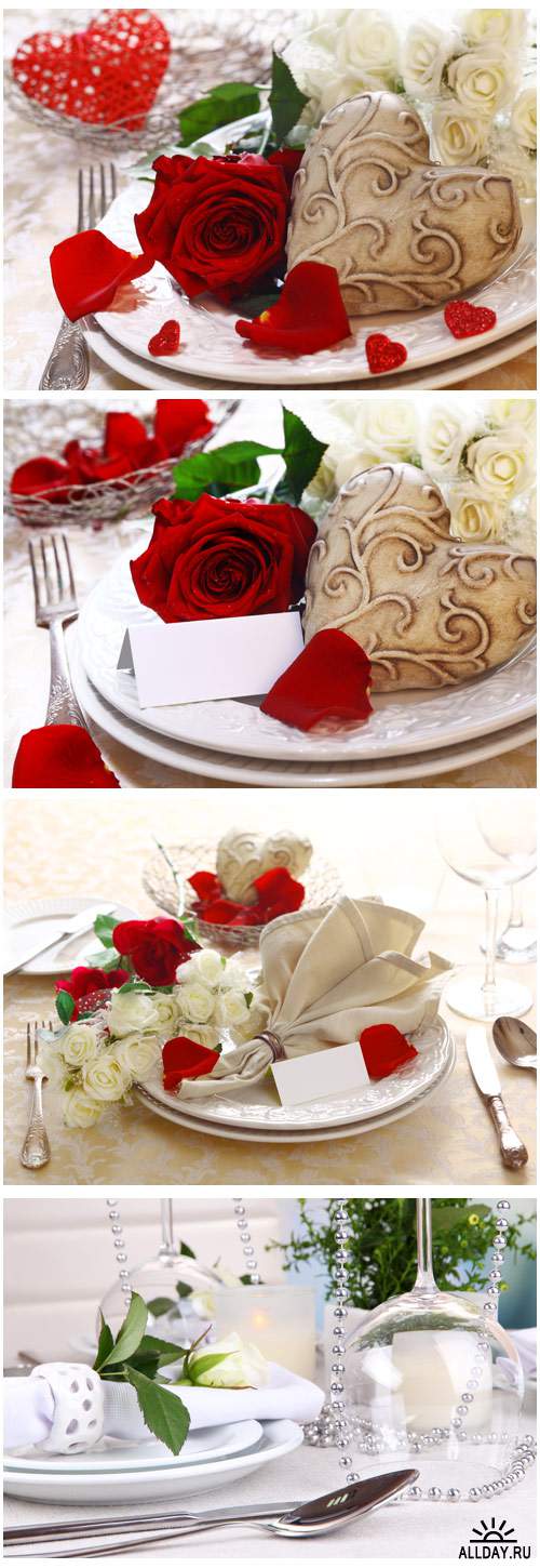 Table floral arrangement in restaurant - Stock photo