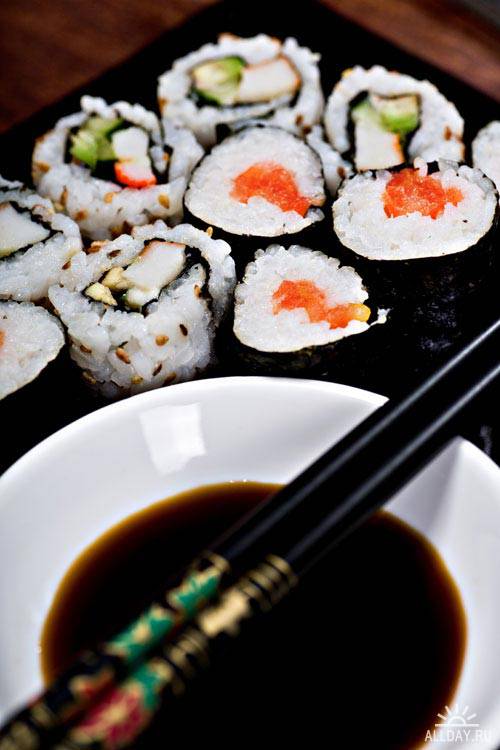 Суши крупным планом | Close up of sushi