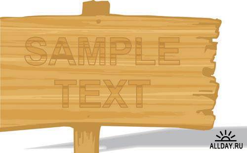 Деревянная табличка 4 | Wooden board 4