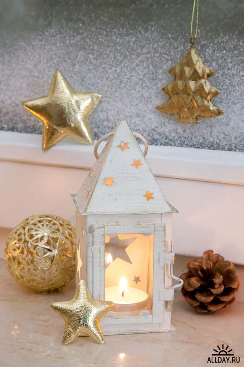 Новогодние украшения - Растровый клипарт | Christmas Elements - UHQ Stock Photo