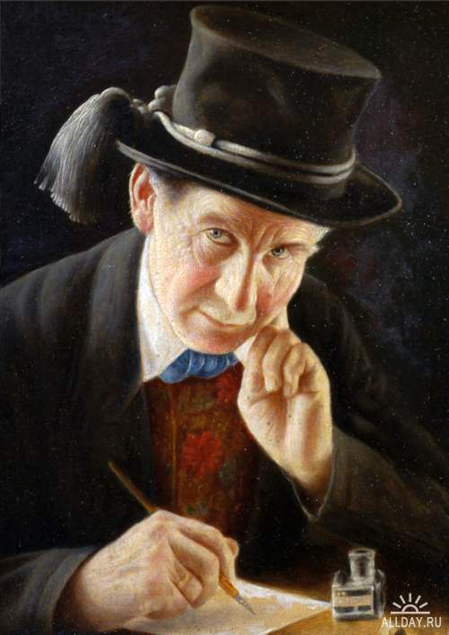 Немецкий художник Carl Heuser (1827-1892)