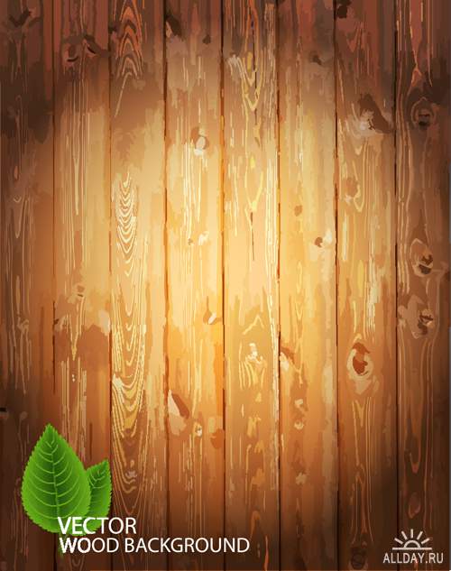 Текстура дерева - Векторный клипарт | Wooden textures - Stock Vectors