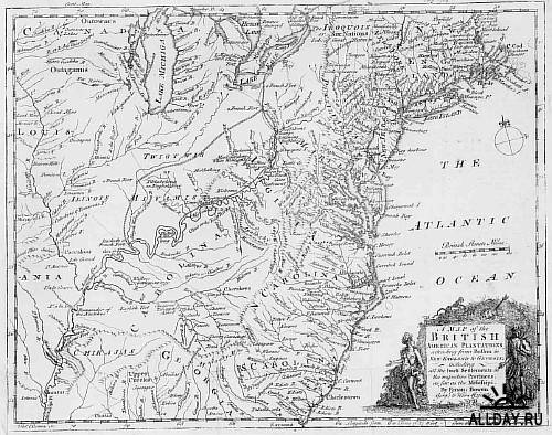 Редкая коллекция карт  колониальной Америки 1625 - 1774 года