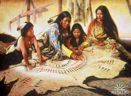Индейцы племен сиу и навахо