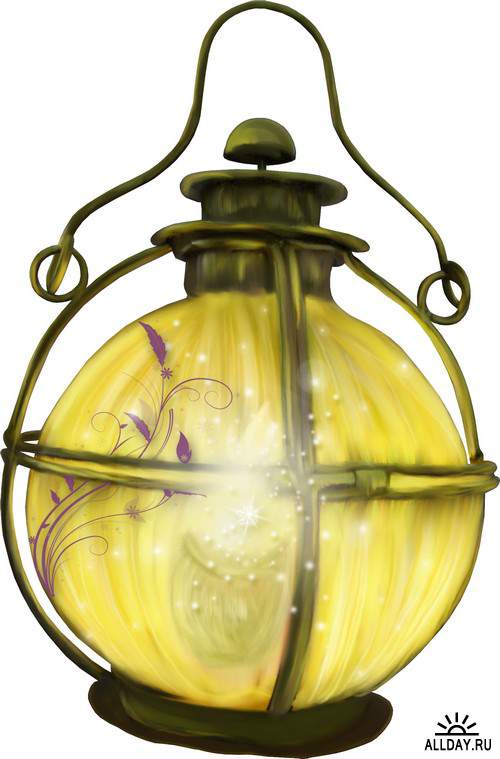 Lanterns and flashlights 1 | Фонари и фонарики 1 - Набор элементов для коллажей