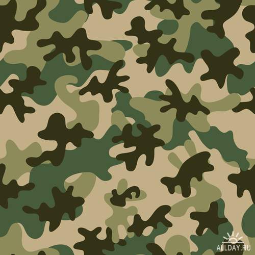 Камуфляж - Векторный клипарт | Camouflage - Stock Vectors