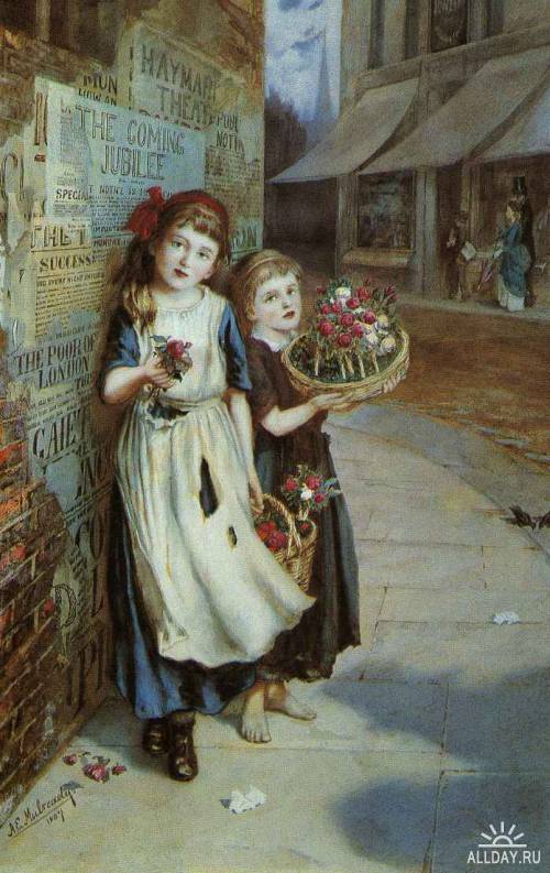 Английский художник Augustus Edwin Mulready (1844-1904)