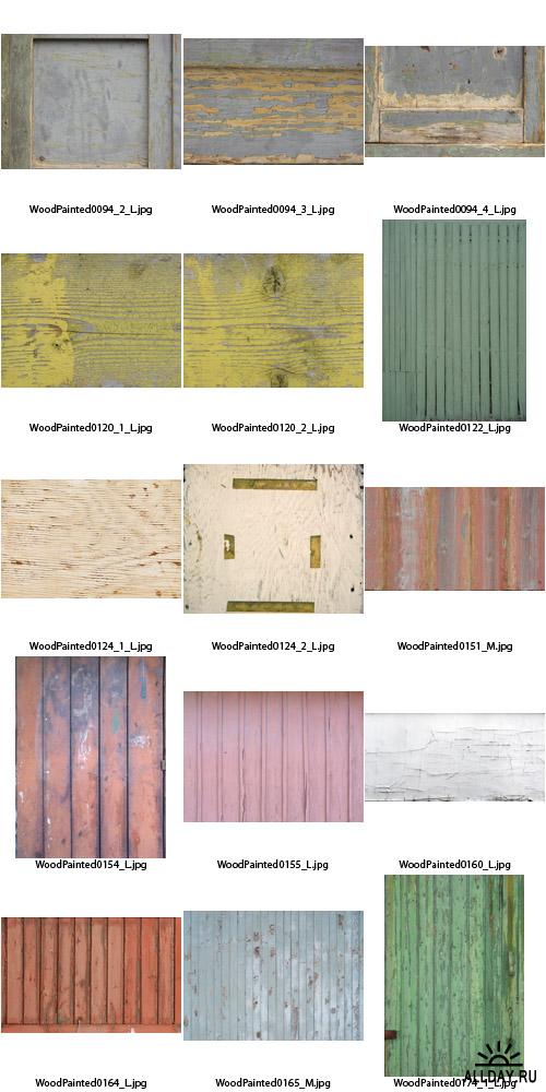 Текстуры - Wood Painted Textures #5