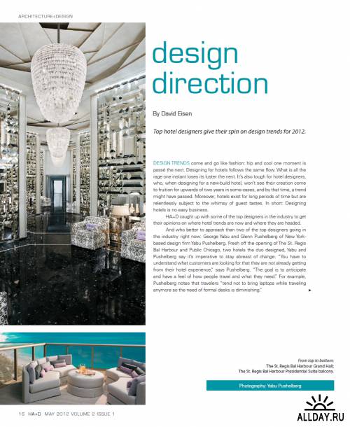 Hospitality Architecture+Design - May 2012