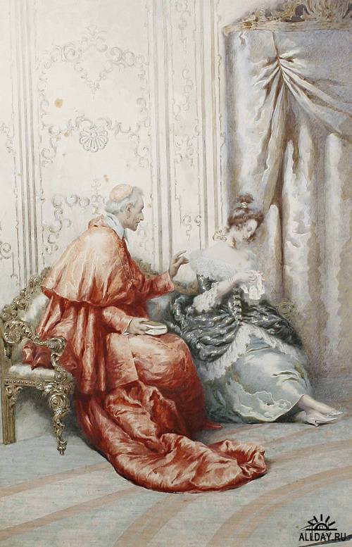 Акварели художника Giuseppe Aureli (1858-1929)