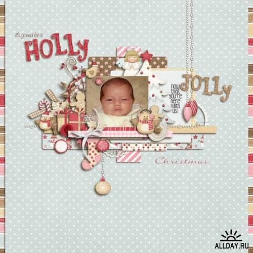Скрап-набор - Holly Jolly Christmas