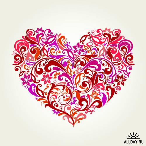 Сердечная тема в дизайне - Love heart design