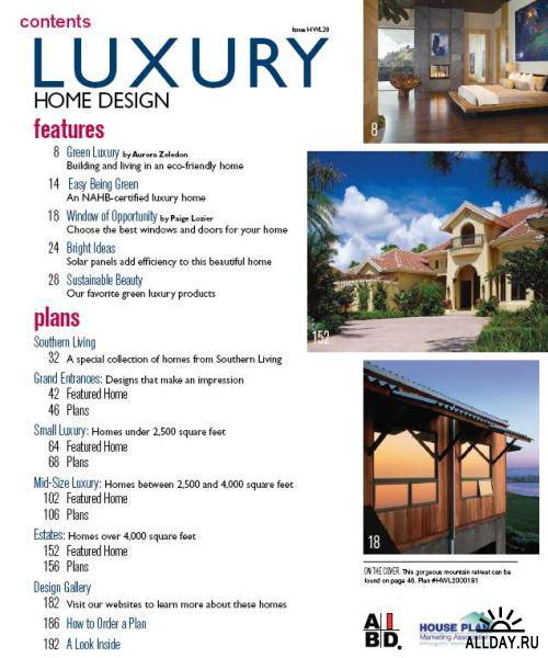 Luxury Home Design 2011, Issue HWL 20