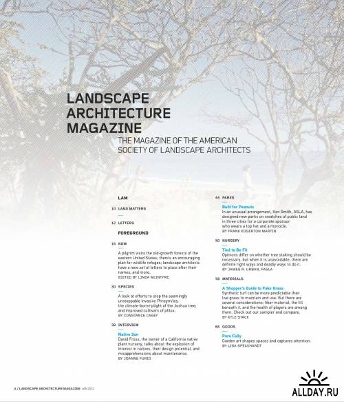 Landscape Architecture №1 (январь 2012) / US