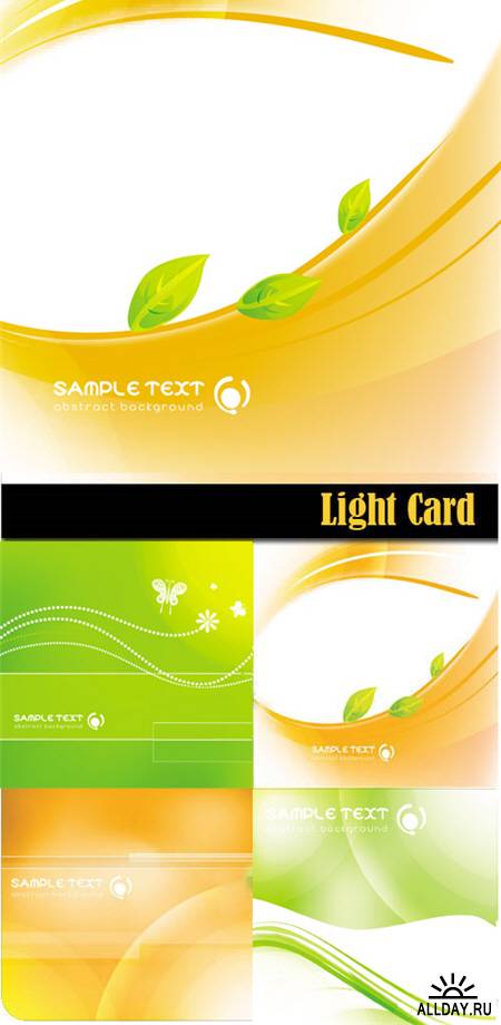 Stock vector - Light card