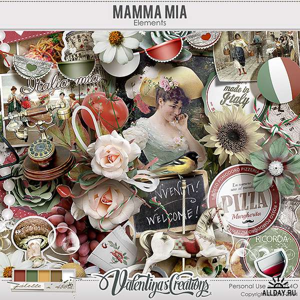 Scrap set - Mamma mia