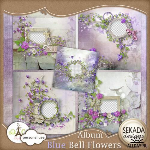 Scrap kit   Blue Bell Flower
