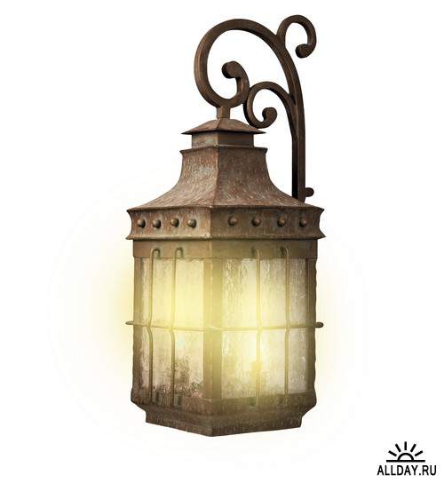 Lanterns and flashlights 2 | Фонари и фонарики 2 - Набор элементов для коллажей