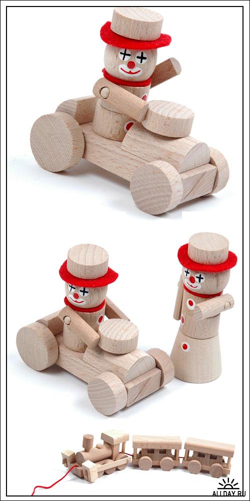 Фотоклипарт - Wooden toys