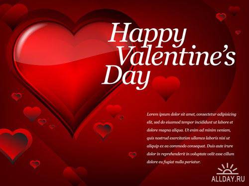 Романтическая открытка к дню Валентина | Romantic card for Valentine day