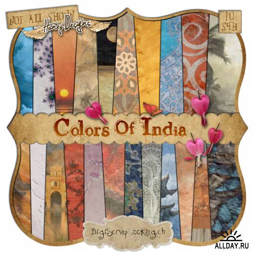 Scrap kit Colors of India