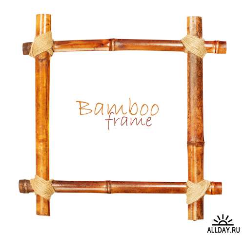 Бамбуковые рамки - Растровый клипарт | Bamboo frame - UHQ Stock Photo