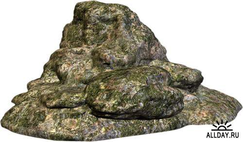Stone, rocks and cliff | Камень, камни и утес - Набор элементов для коллажей