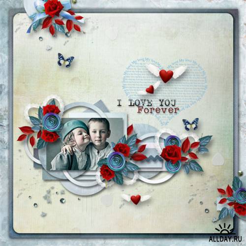 Scrap kit   A lovely day  filled with love