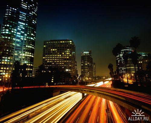 Stock Photo: Modern city at night | Современный город ночью