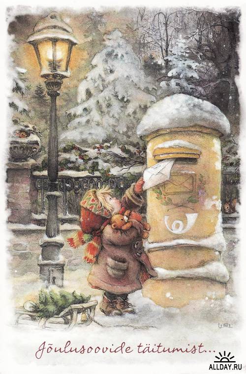 New Year postcard of the twentieth century # 1 \ Новогодняя и рождественская открытка ХХ века #1