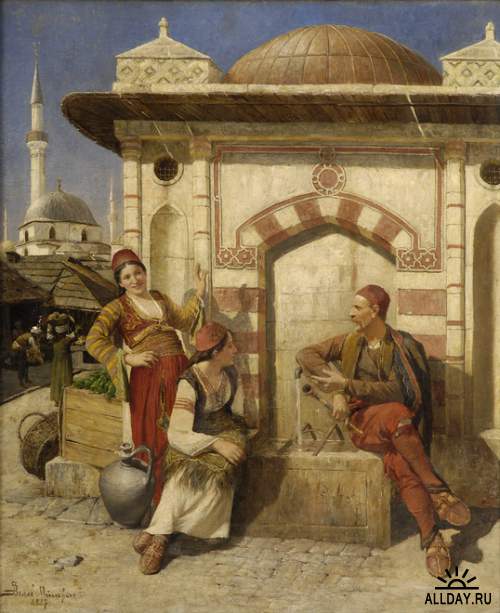 Австрийский художник Daniel Israel (1859-1901)