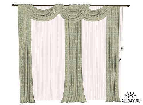Curtains, drapes | Шшторы, занавески, гардины - элементы для коллажей