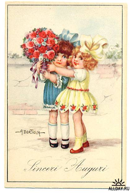 Retro Children Postcards
