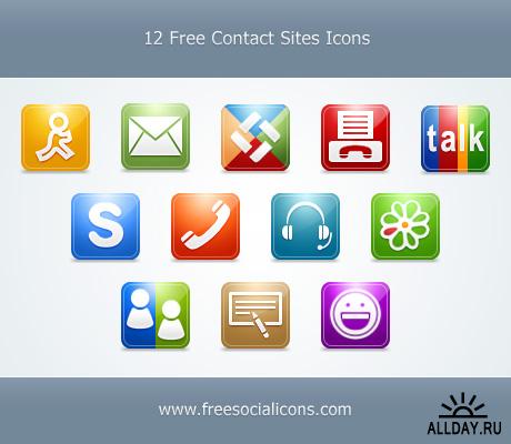 Contact Sites Icons