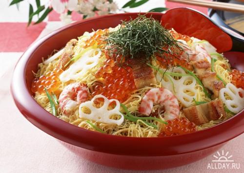 Клипарт Японская кухня(Суши и морепродукты) | Japanese foods Part 2