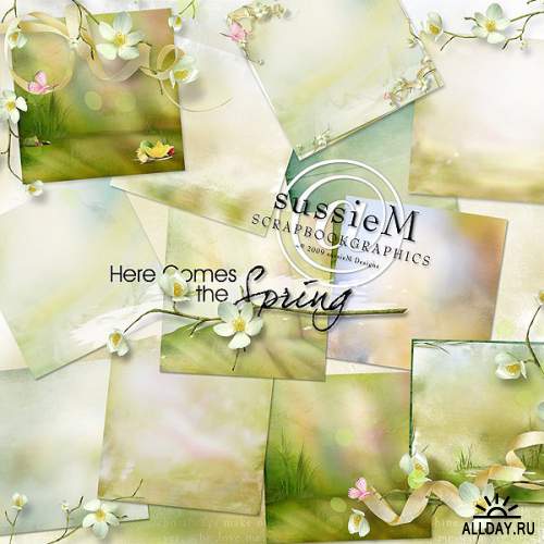 Scrap kit Here Comes the Spring